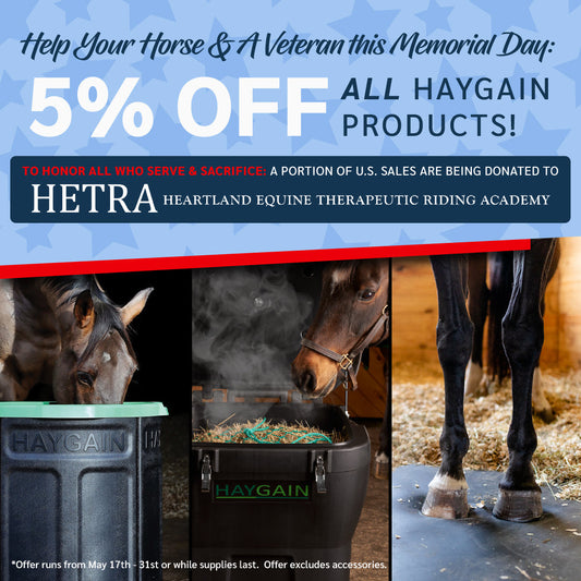 Haygain Supports Heartland Equine Therapeutic Riding Academy’s Work with Veterans